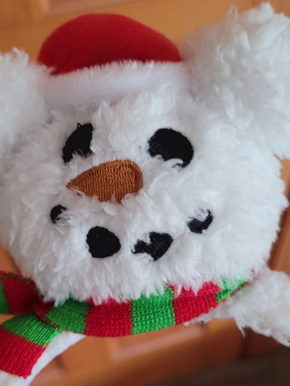 Loungefly x Disney Parks Mickey Snowman Fuzzy Backpack with Matching Ears - Picture 12 of 12